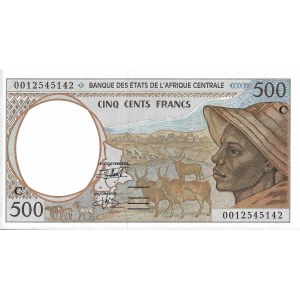 Kongo / Afryka Środkowa 500 Franków (20)00