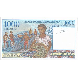 Madagaskar, 1000 Franków, bez daty