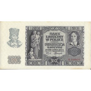 20 złotych 1.03.1940, seria H