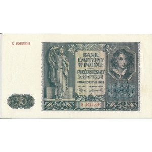 Polska, Generalna Gubernia (1939–1945) - Bank Emisyjny w Polsce, 50 złotych 1.08.1941, seria E