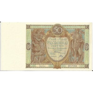 50 złotych 1.09.1929, seria EJ