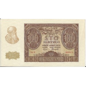 100 złotych 1.03.1940, seria E