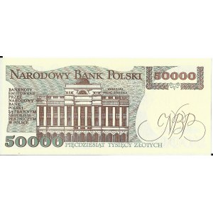 Polska, Polska Rzeczpospolita Ludowa (1952–1989), 50.000 złotych 1.12.1989, seria AC