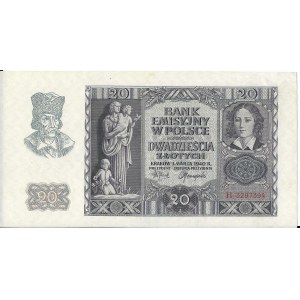 20 złotych 1.03.1940, seria H