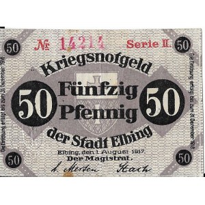 50 fenigów Elbląg 1917, Seria II