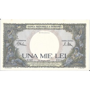 Rumunia, 1000 Lei, 1943