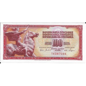 Jugosławia, 100 Dinara 1965