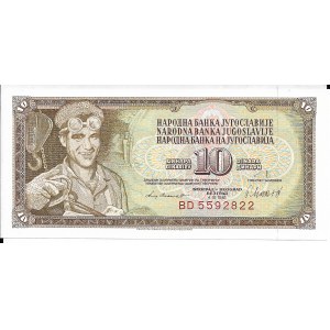 Jugosławia, 10 Dinara 1981