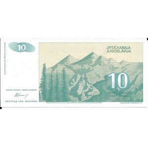 Jugosławia, 10 Dinara 1994