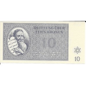 Czechosłowacja, Getto Terezin 10 koron 1943