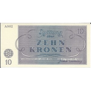 Czechosłowacja, Getto Terezin 10 koron 1943