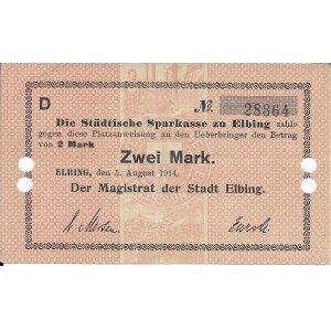 Polska, 2 Marki Elbląg, 1914