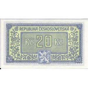 Czechosłowacja, 20 Koron 1945