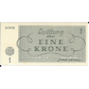 Czechosłowacja, Getto Terezin 1 korona 1943