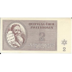 Czechosłowacja, Getto Terezin 2 korony 1943