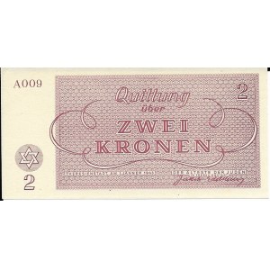 Czechosłowacja, Getto Terezin 2 korony 1943