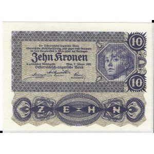 Austria, 10 Koron 1922