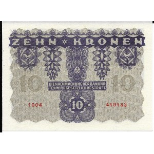 Austria, 10 Koron 1922