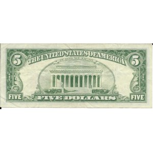 USA, 5 dolarów 1963, czerwona pieczęć
