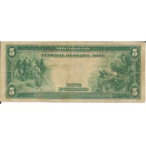 USA, 5 dolarów 1914 (large size) - PHILADELPHIA