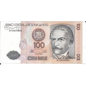 Peru, 100 Intis 1987