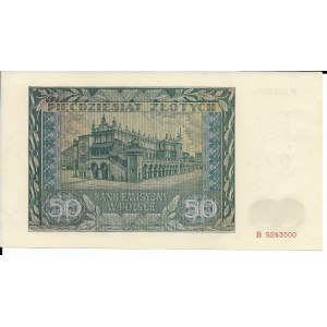 50 złotych 1.08.1941, seria B