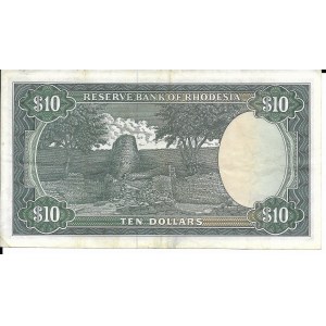 Rodezja, 10 Dolarów 1975