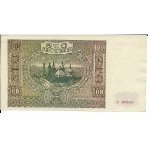 100 złotych 1.08.1941, seria D
