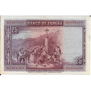 Hiszpania, 25 Pesetas 1928