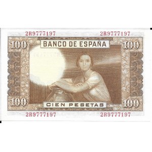 Hiszpania, 100 Pesetas 1953