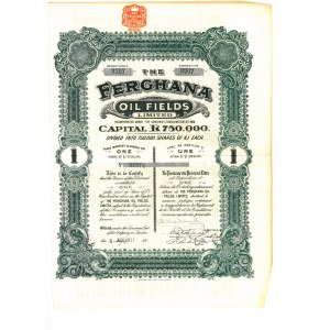 Ferghana Oil Fields Limited, One Share of Sterling , 1911