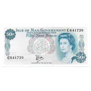 Man (Isle of Man), 50 New Pence 1979