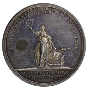 Niemcy, Medal religijny, sygnowany LOOS