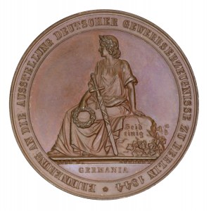 Niemcy (Prusy), Medal z okazji Wystawy Rzemieślniczej w Berlinie, 1844