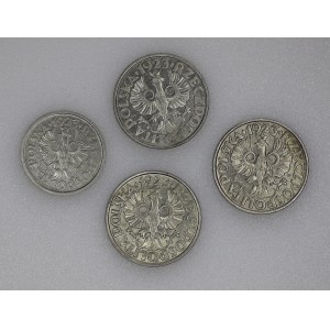 3 x 20 groszy, 10 groszy 1923 - zestaw (4 sztuki)