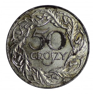50 groszy 1938, Warszawa - nikolowana