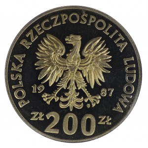 200 złotych 1987, Warszawa, Igrzyska XXIV Olimpiady 1988, tenisistka