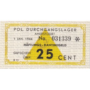 Holandia, Amersfoort - 25 centów 1944 - piękny i rzadki