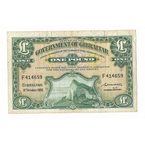 Gibraltar, 1 Pound 1958