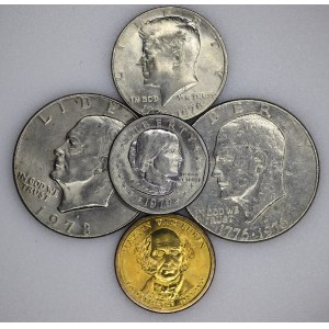 USA, Zestaw monet (14 sztuk)
