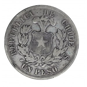 Chile, 1 Peso 1879
