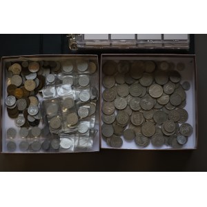 PRL, zestaw monet - sporo menniczych egzemplarzy