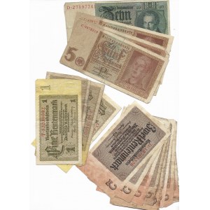 Niemcy, Zestaw banknotów (20 sztuk)