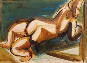 Jerzy Lassota, Akt na plaży, 1969 r.