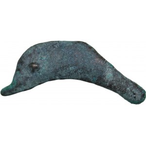 Ancients Skythia, Olbia Cast Æ Dolphin (Circa 450-425 BC)