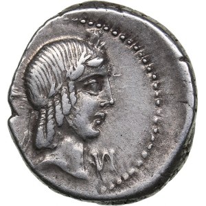 Roman Republic AR Denar - L. Calpurnius Piso Frugi (ca. 90 BC)