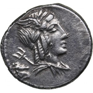 Roman Republic AR Denar - L. Iulius Bursio (85 BC)