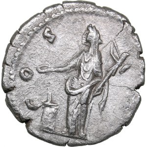 Roman Empire Denar 154-155 AD - Antoninus Pius (138-161 AD)