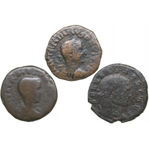 Roman Empire Æ follis - Severus II, Trajan Decius (3)