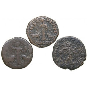 Roman Empire Æ follis - Severus II, Trajan Decius (3)
